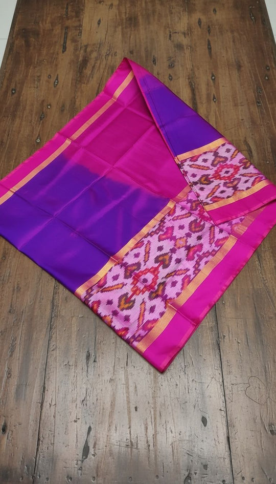 Seema- Purple Handwoven Uppada Silk Saree