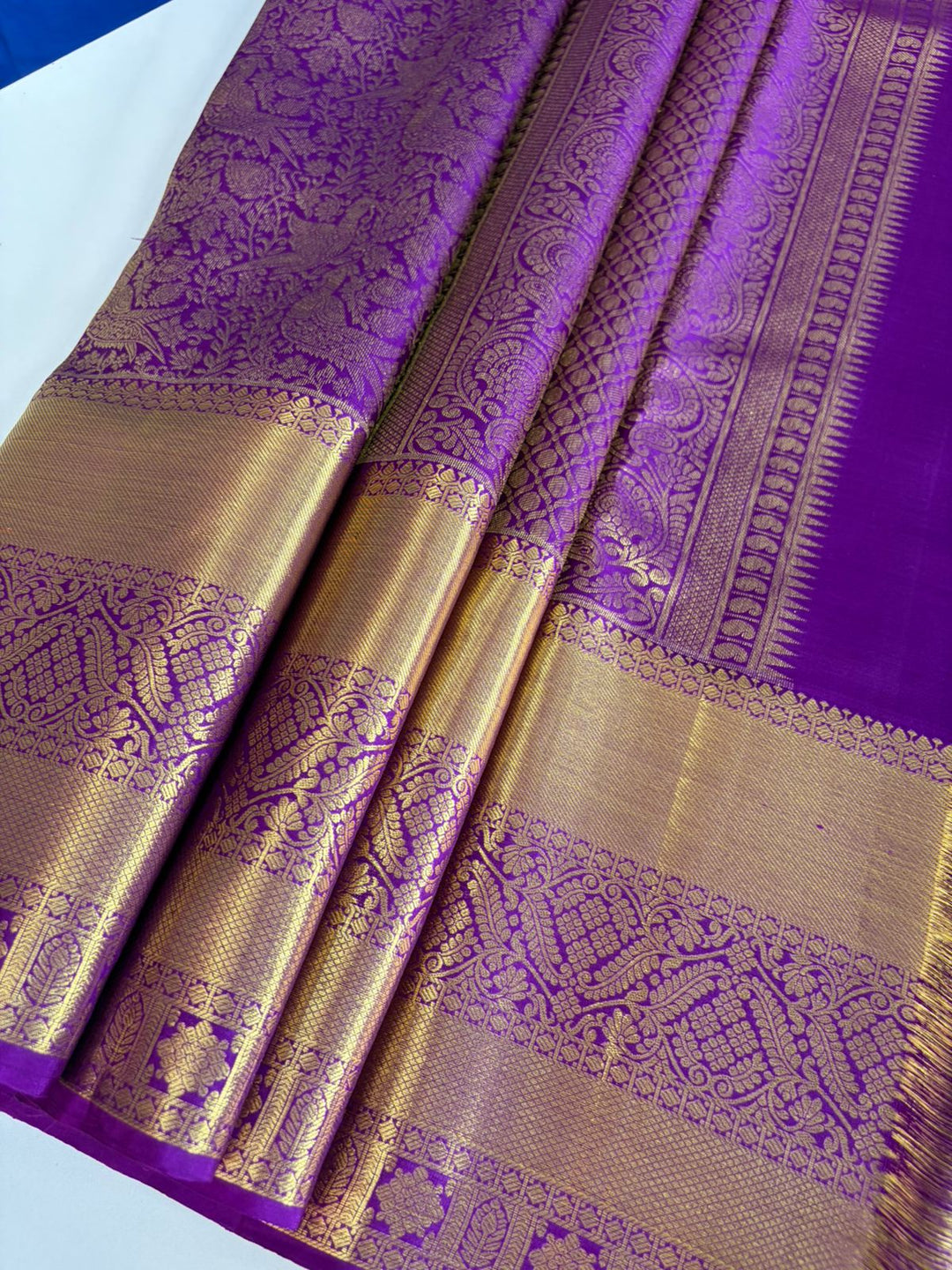 The Royal Queen - Purple Dharmavaram Silk Saree