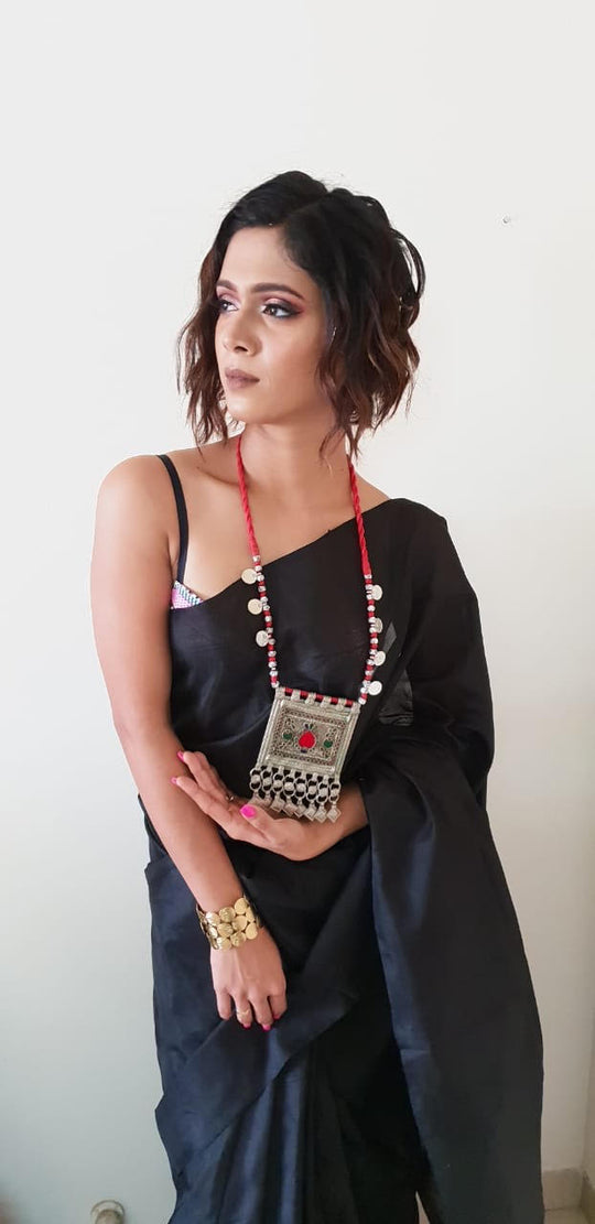 Power In Black - Silk Saree