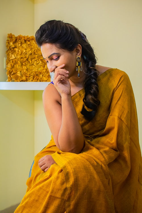 My Mustard Glow - Cotton Saree